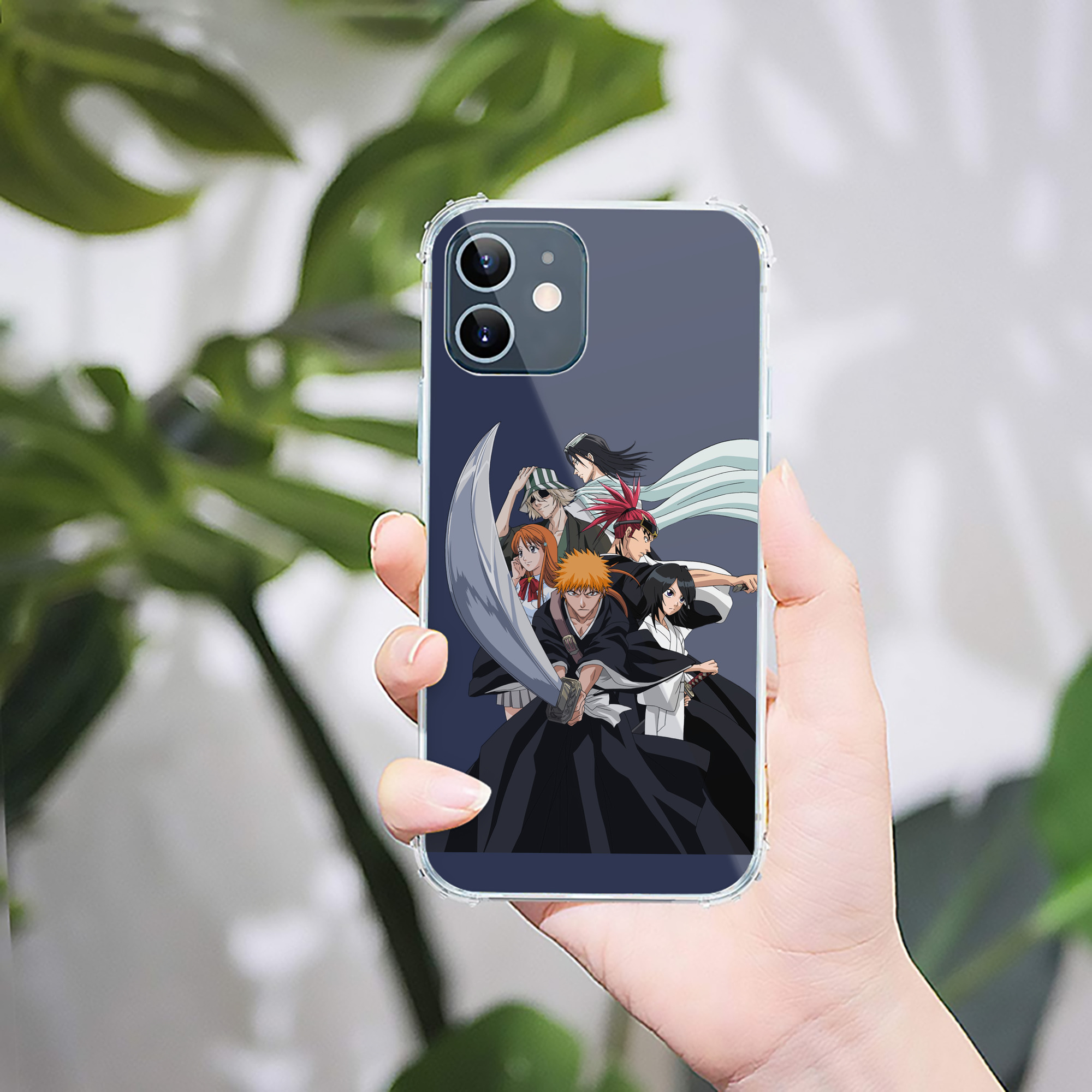 ブリーチ 黒崎一護（くろさき いちご）BLEACH Kurosaki Ichigo 【iPhone 12シリーズ対応】透明スマホケース（クリアソフトケース）